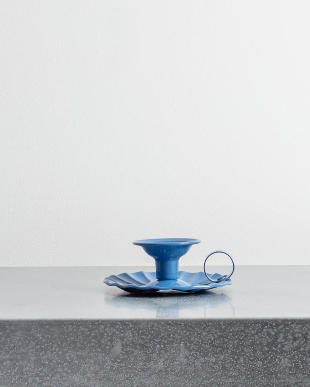 Italo Ottinetti - Bougeoir En Aluminium - Bleu