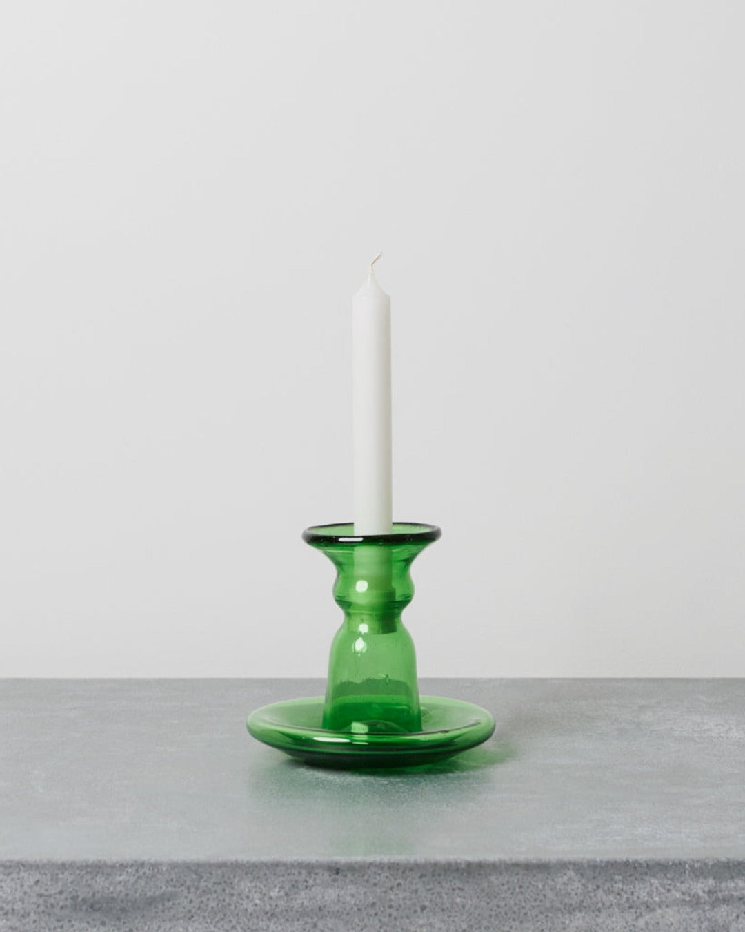 La Soufflerie - Glass candleholder - Olive