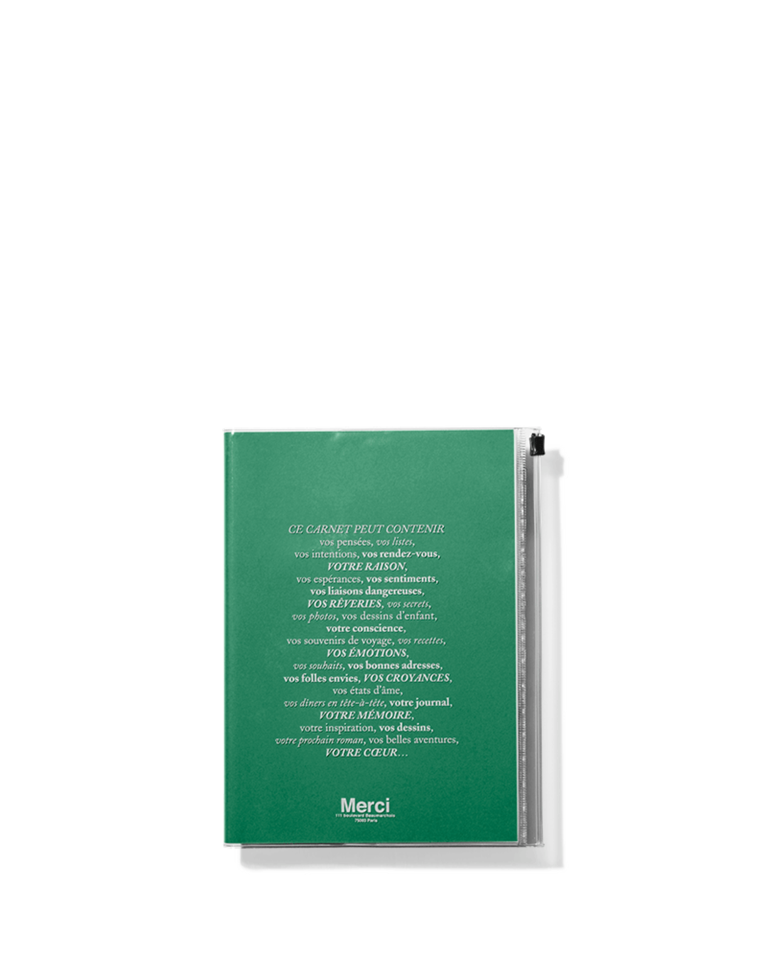 Merci x Marks - Carnet - Vert Gazon