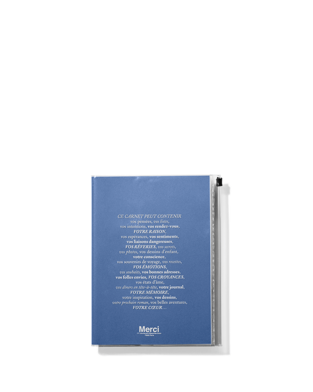 Merci x Marks - Carnet - Bleu Denim
