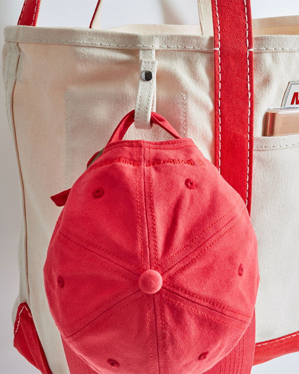 Merci - Cabas Candide En Canvas - Rouge