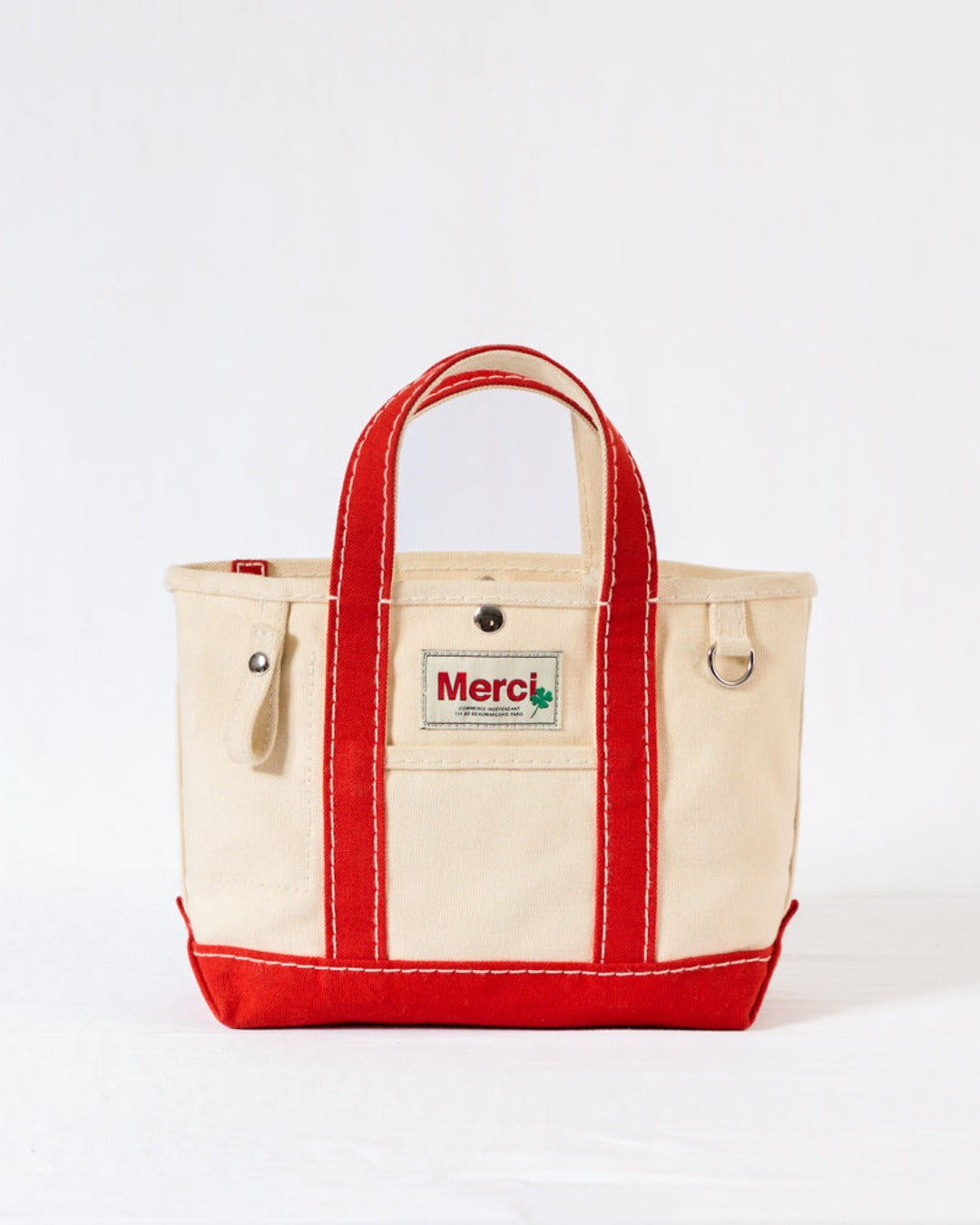 Merci - Cabas Candide En Canvas - Rouge