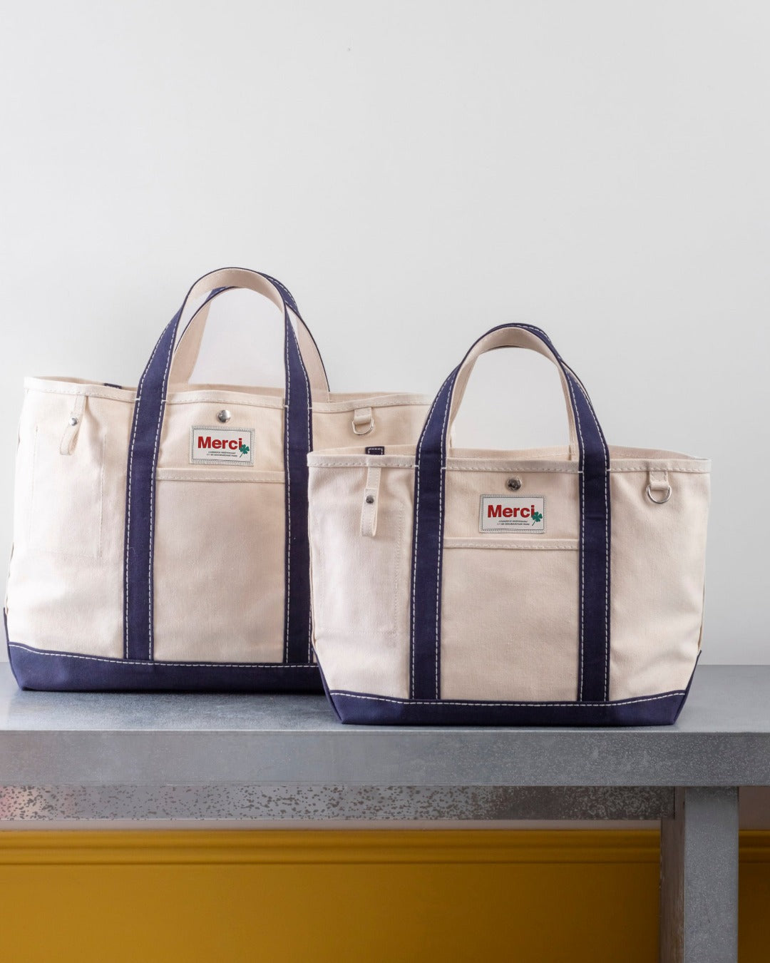 Merci - Candide shopping bag in canvas - Navy