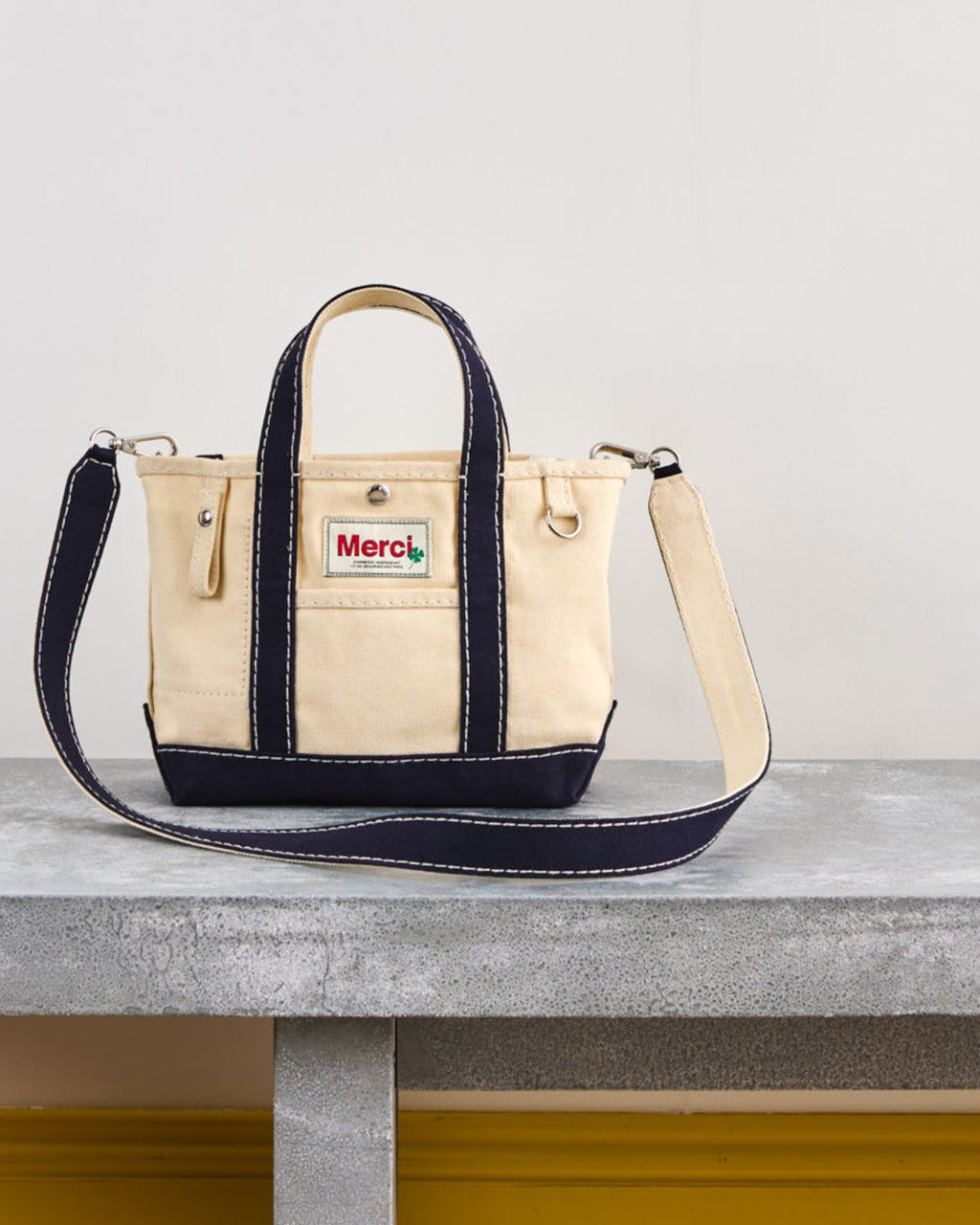 Merci - Candide shopping bag in canvas - Navy