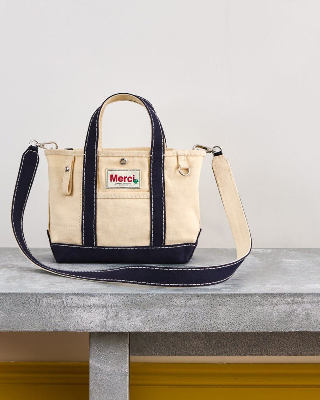 Merci - Candide shopping bag in canvas - Navy
