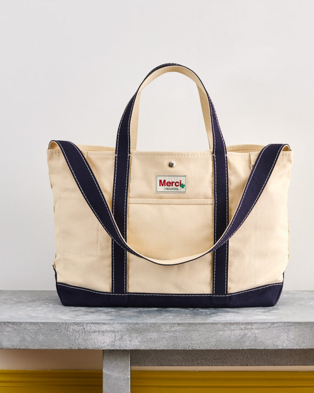 Merci - Candide shopping bag in canvas - Navy