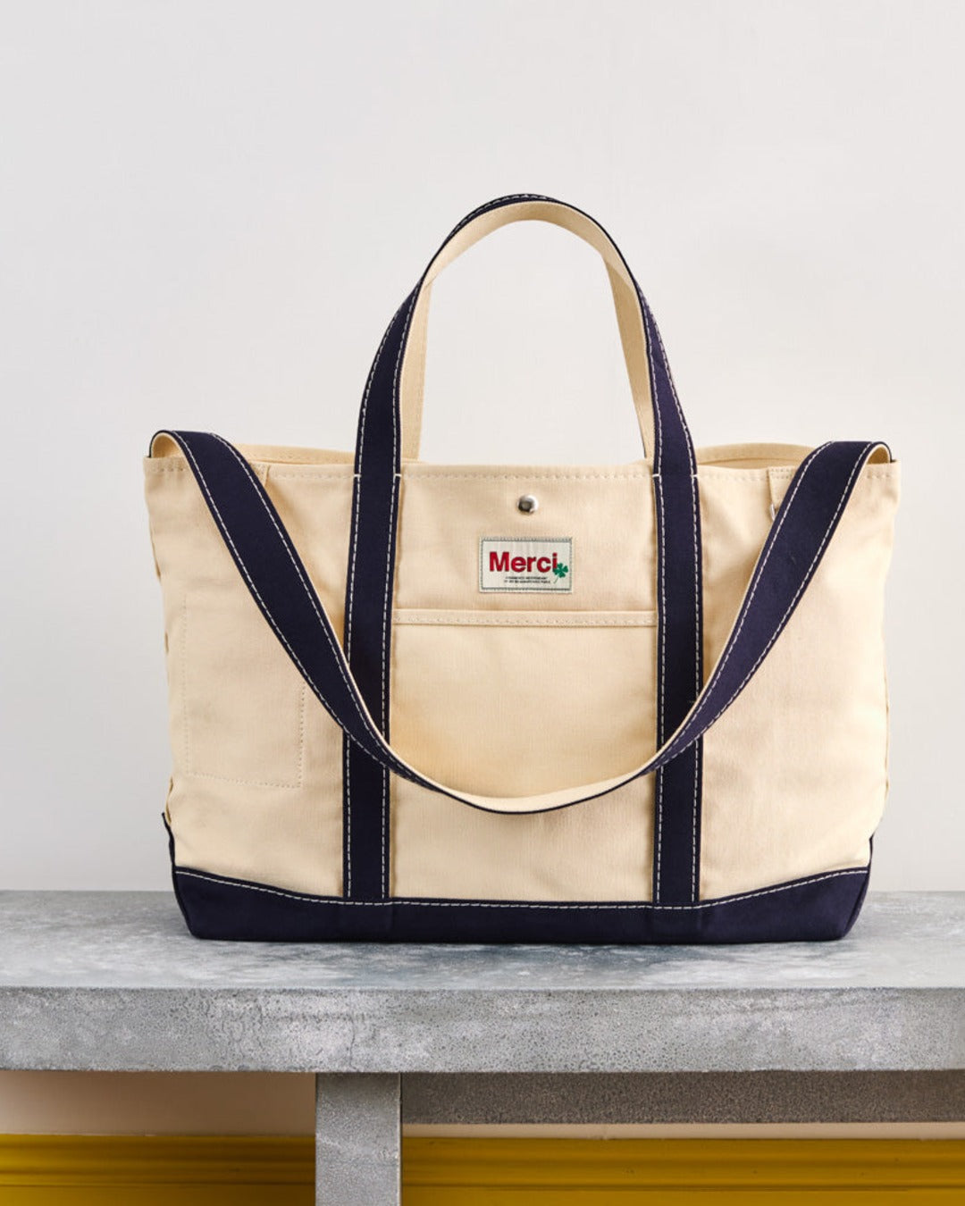 Merci - Candide shopping bag in canvas - Navy