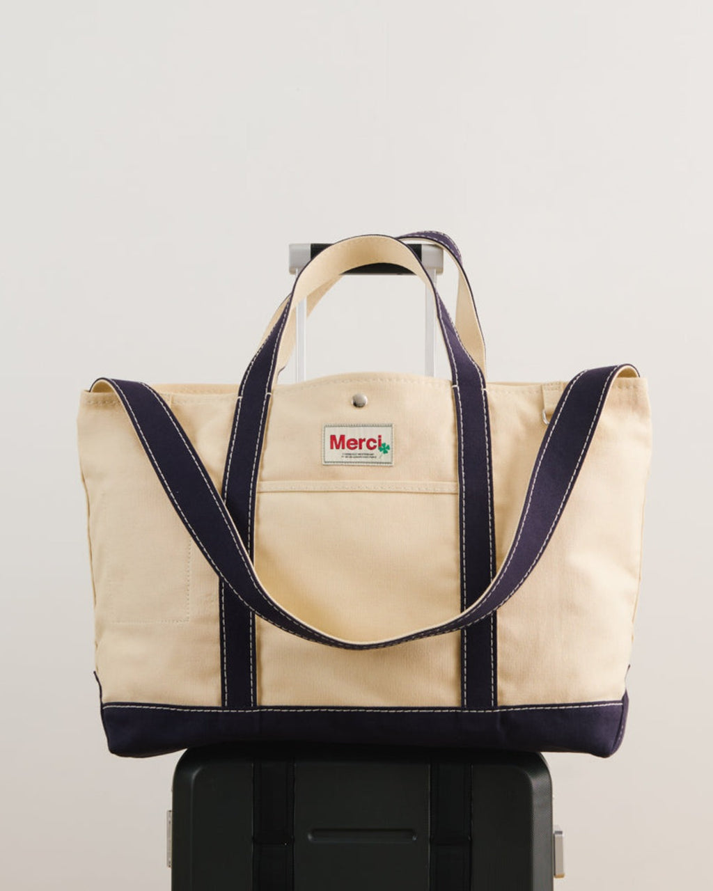 Merci - Candide shopping bag in canvas - Navy