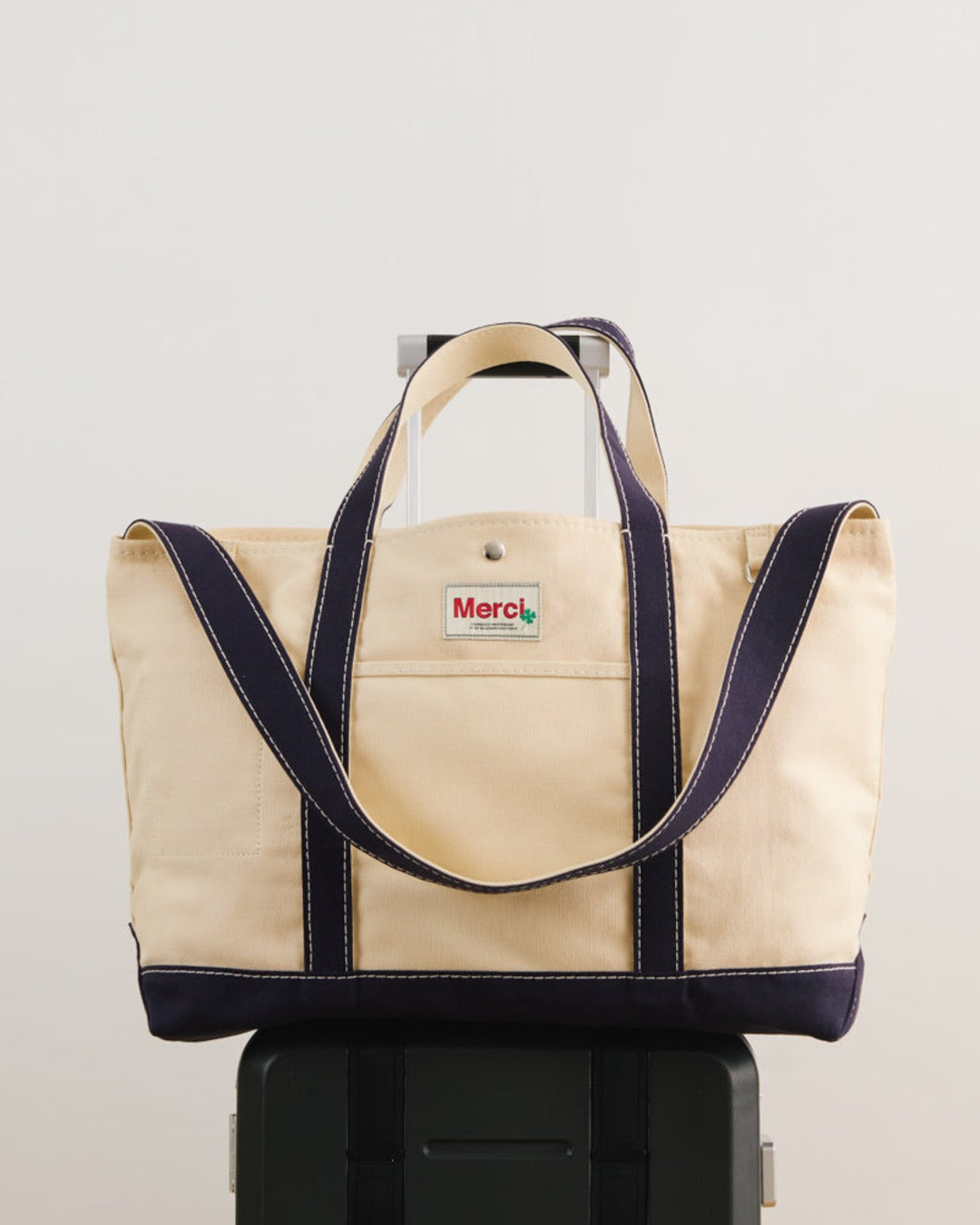Merci - Candide shopping bag in canvas - Navy