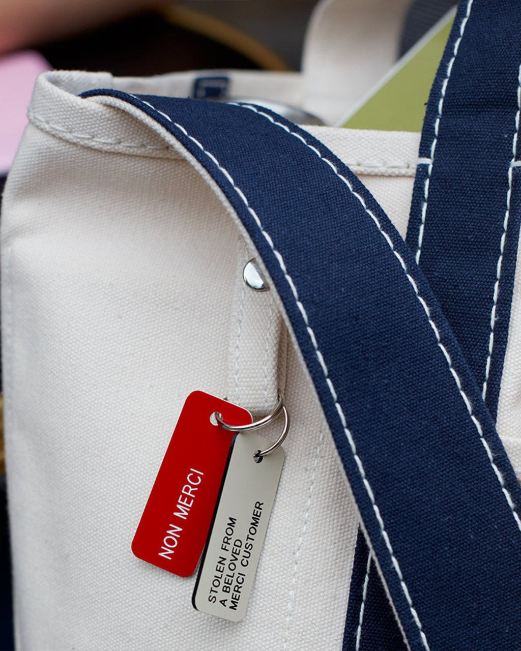 Merci - Candide shopping bag in canvas - Navy