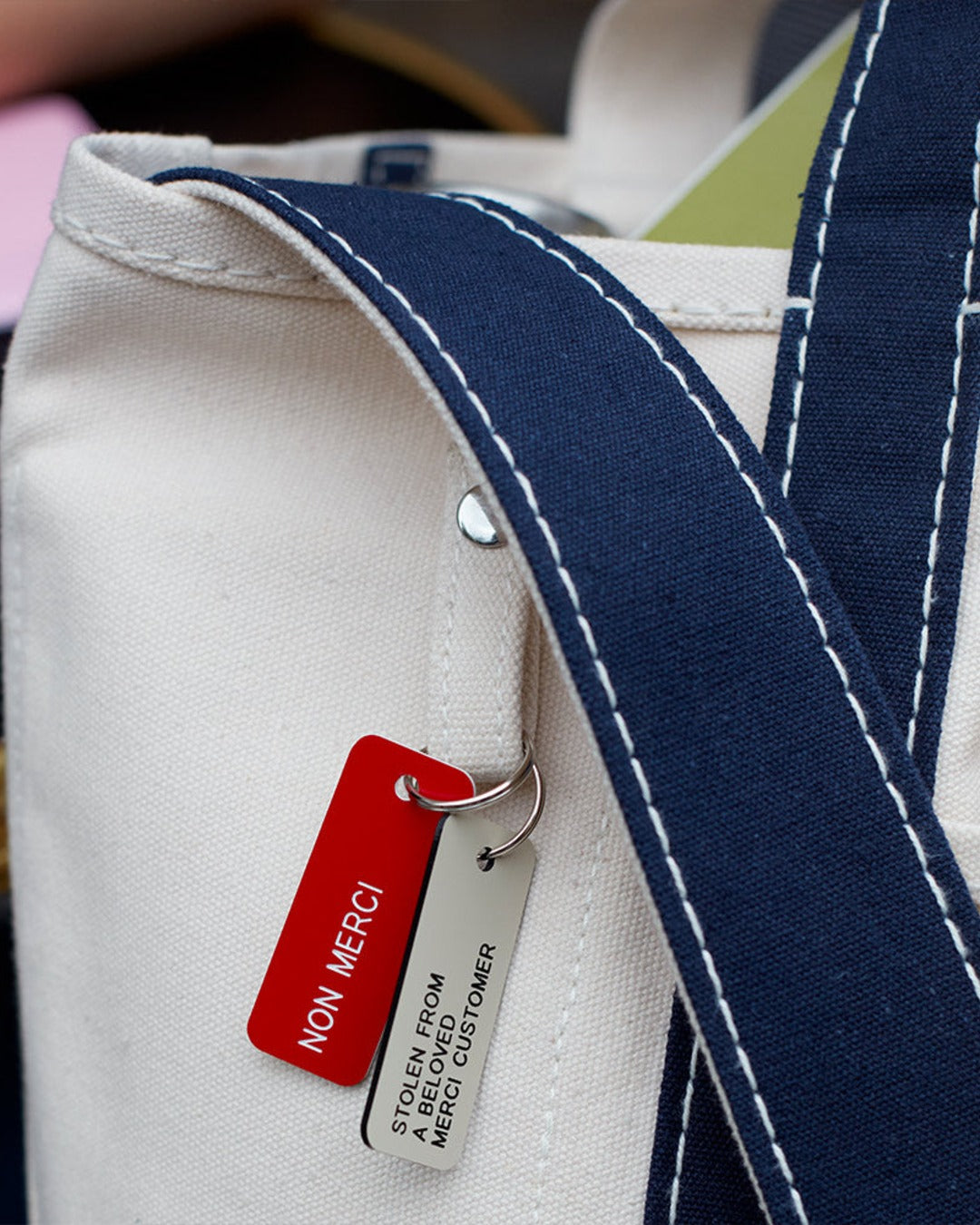 Merci - Candide shopping bag in canvas - Navy