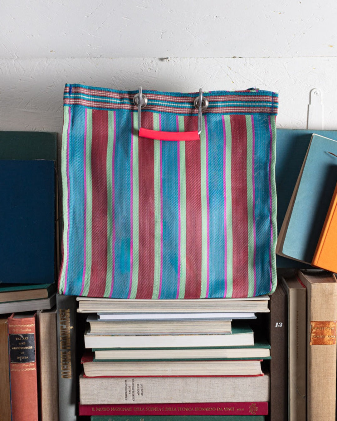Puebco - Square basket - Red & Blue