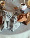 Merci - Washed linen tea towel - Vesuvius Grey