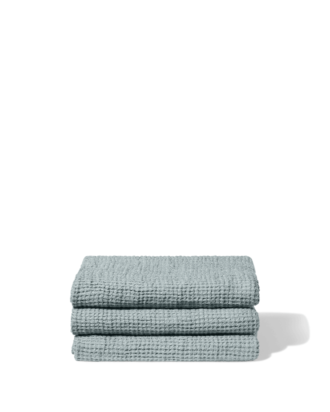 Merci - Linen bath towel - Waffle - Vesuvius Grey