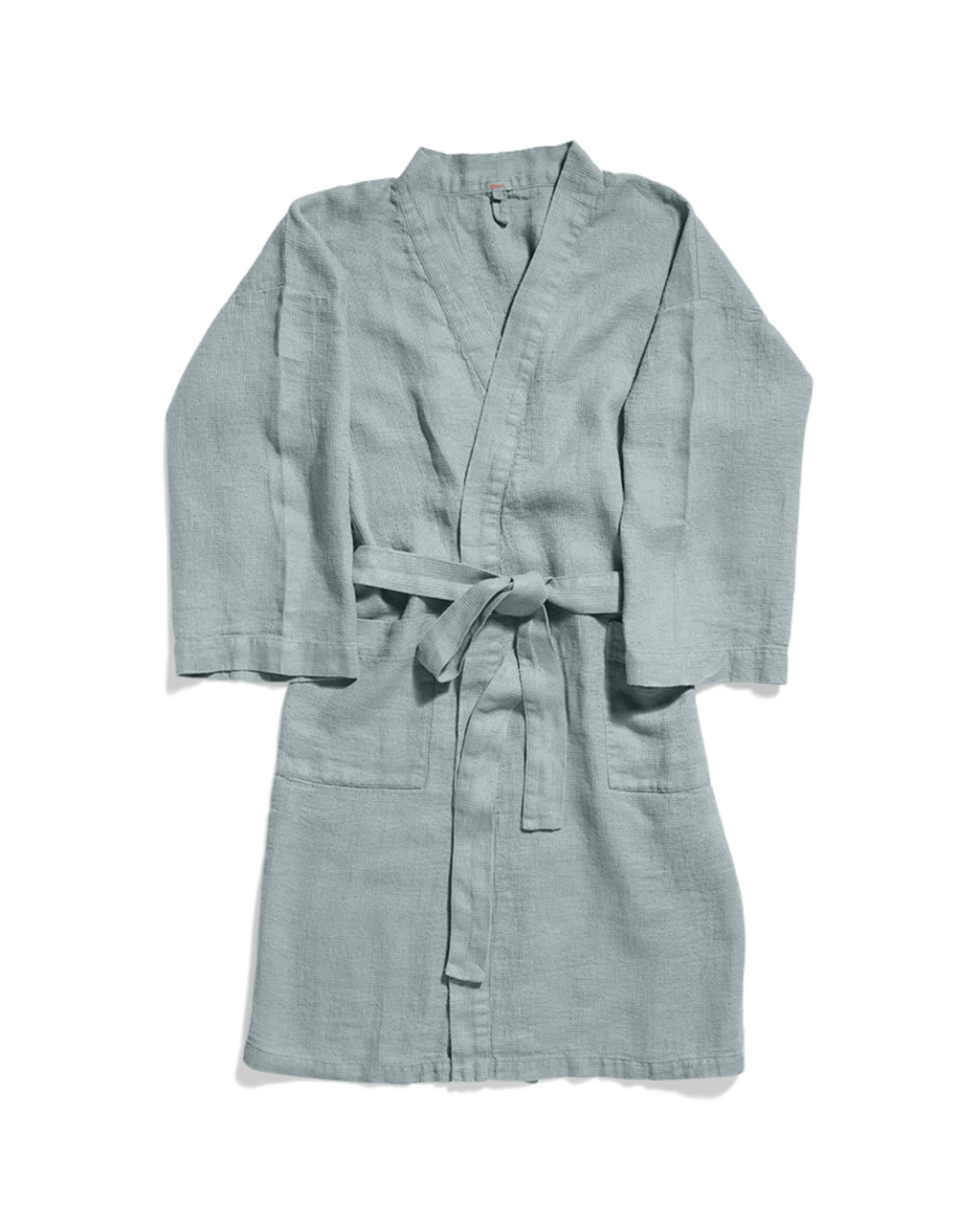 Merci - Peignoir En Lin Nid D'Abeille - Gris Vésuve
