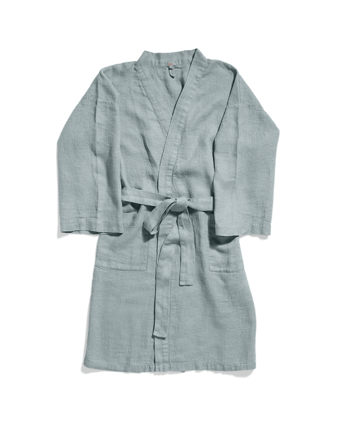 Merci - Peignoir En Lin Nid D'Abeille - Gris Vésuve