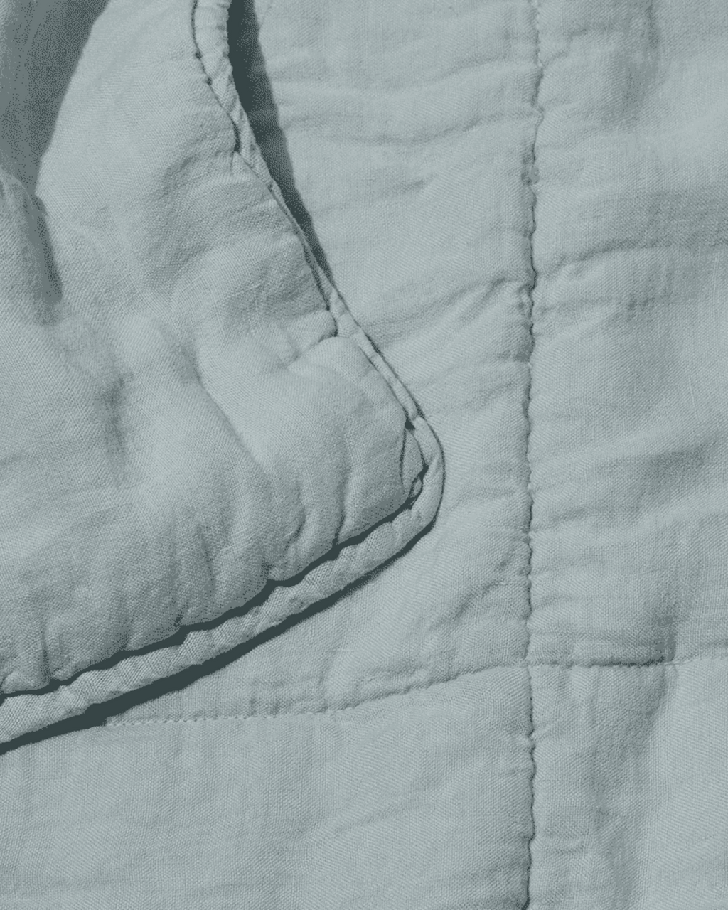 Merci - Pure washed linen quilt - Vesuvius Grey