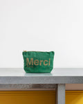 Merci - Pochette En Coton - Vert