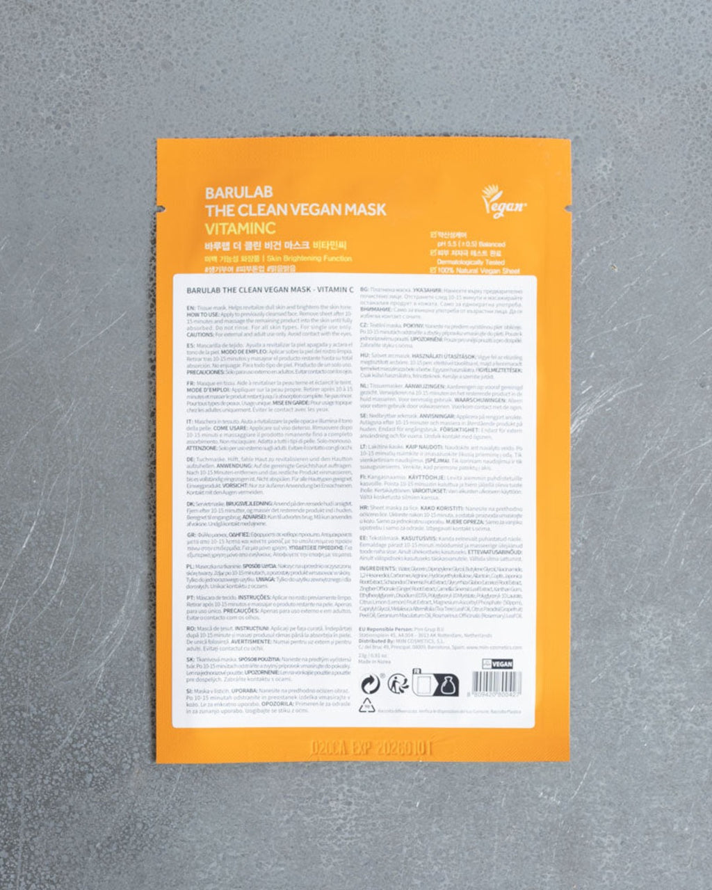 Barulab - The Clean Vegan Mask Vitamin C