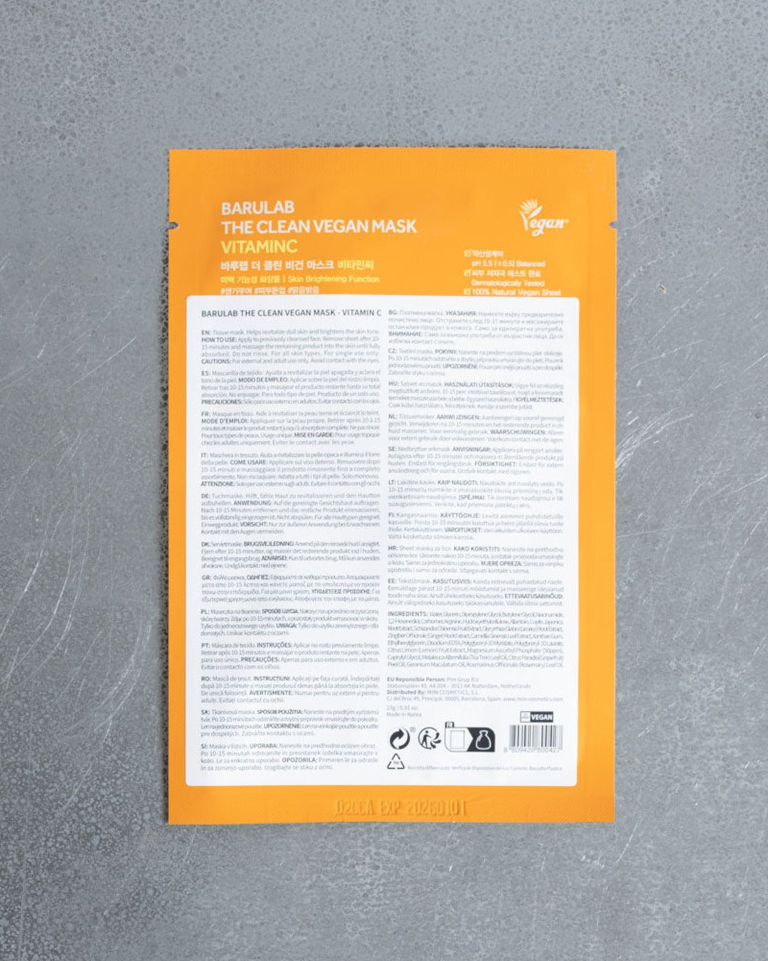 Barulab - The Clean Vegan Mask Vitamin C