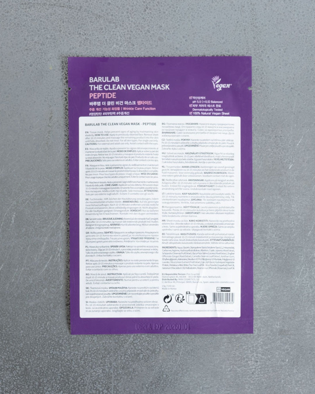 Barulab - The Clean Vegan Mask - Peptide