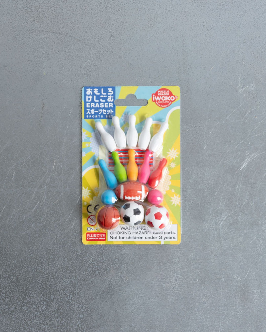 Iwako - Set De 16 Gommes Sport