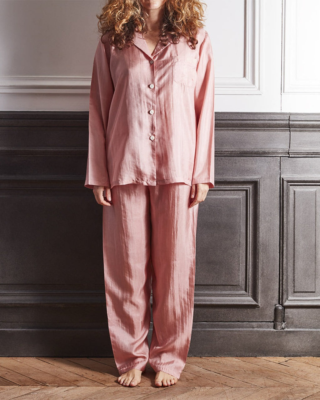 Merci - Pyjama en Soie - Rose