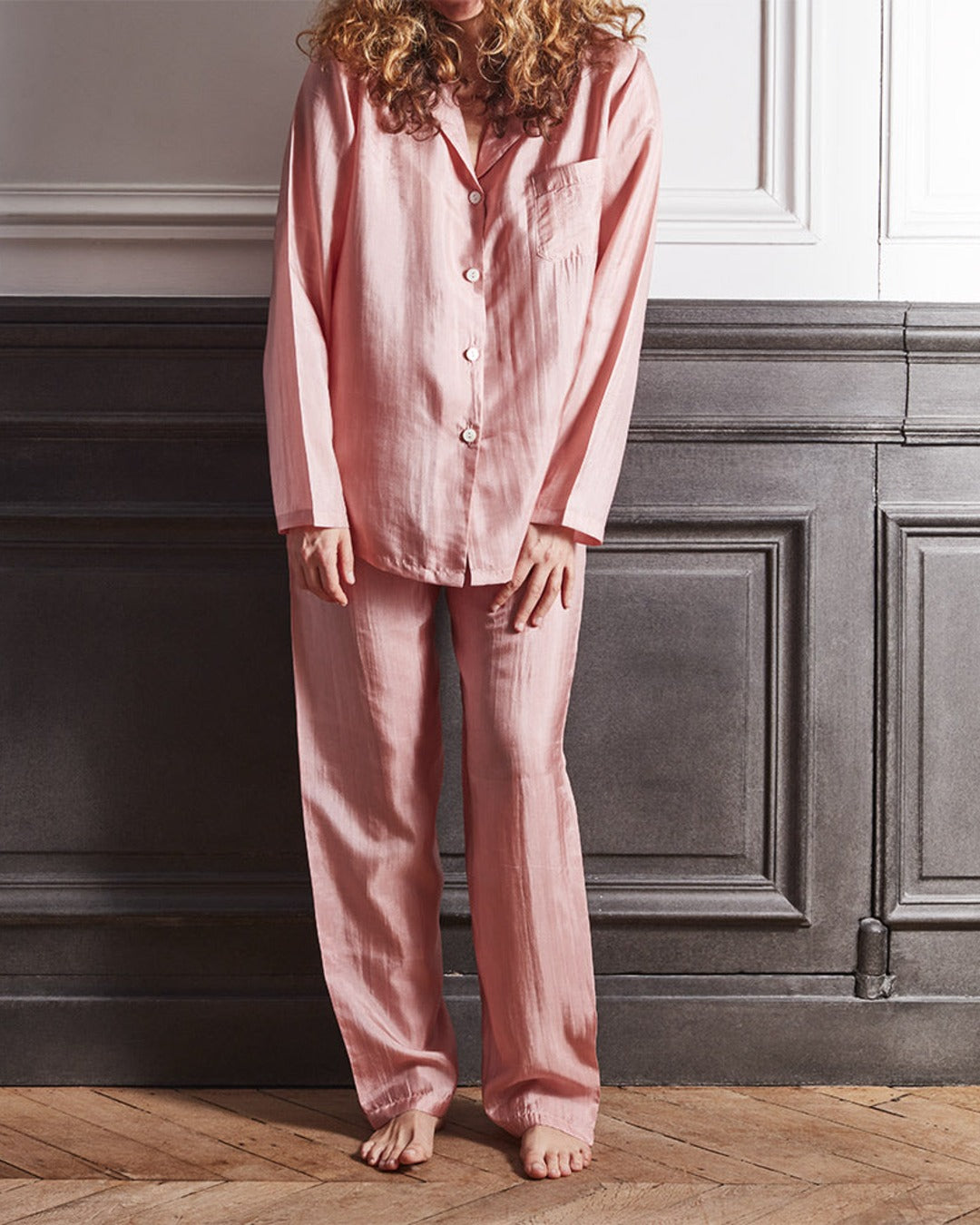 Merci - Pyjama en Soie - Rose