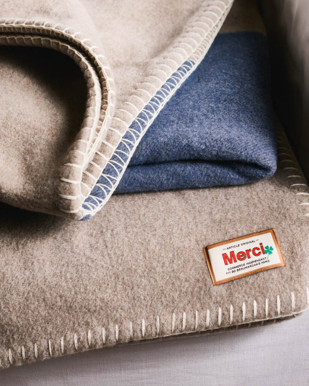 Merci - blanket - Beige