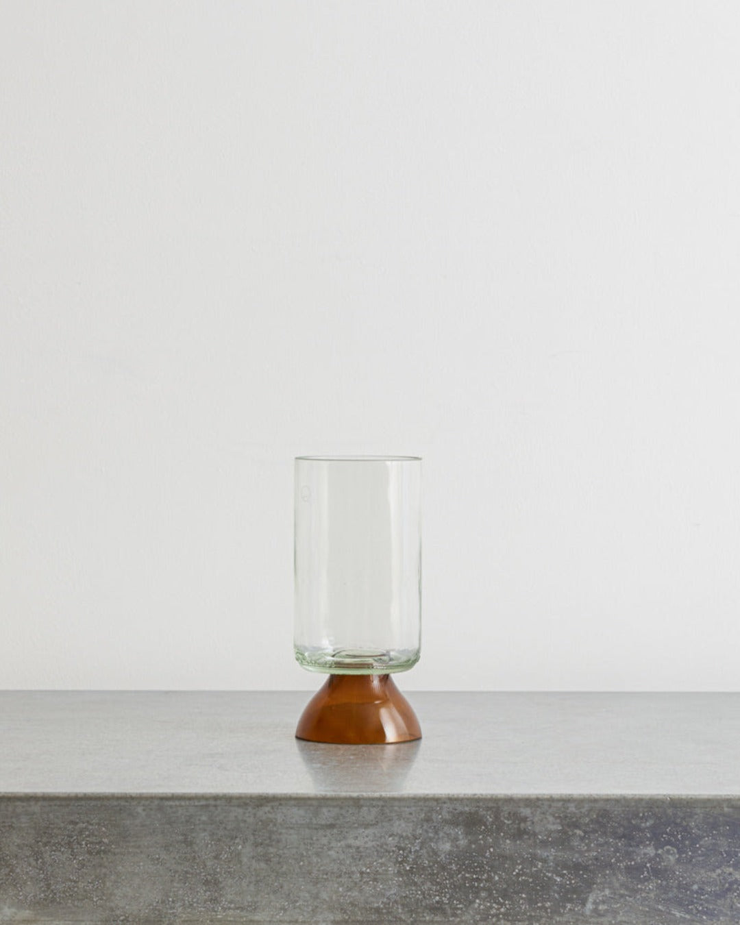 Q De Bouteilles - Stemmed glass - Clear & Brown