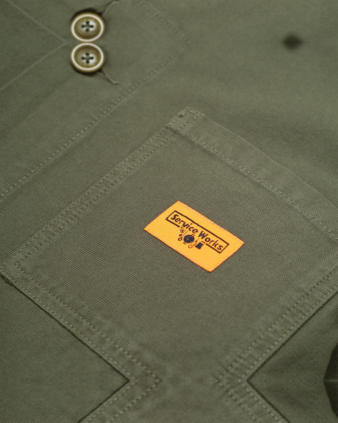 Service Works - Coverall Canvas Jacket - Olive Green