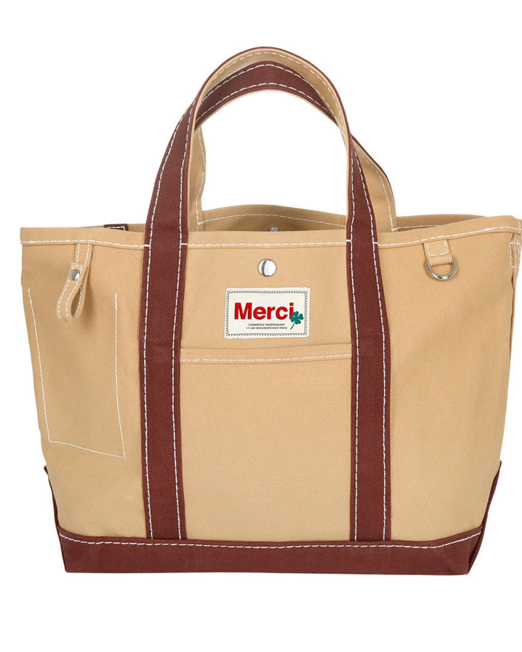 Merci - Cabas Candide En Canvas - Marron