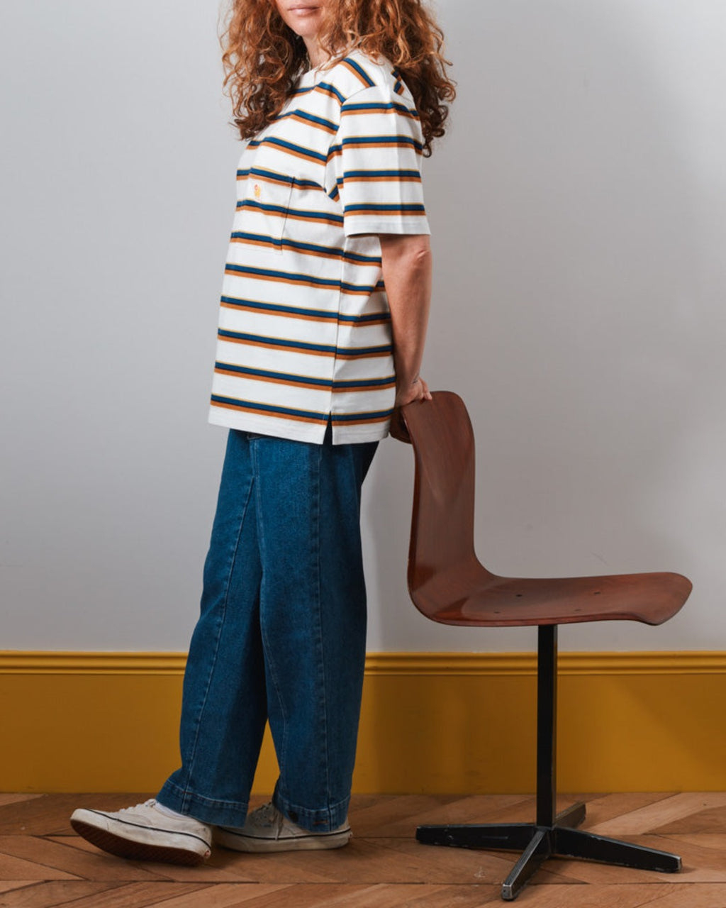 Merci - T-Shirt Vadim Stripes - Crème