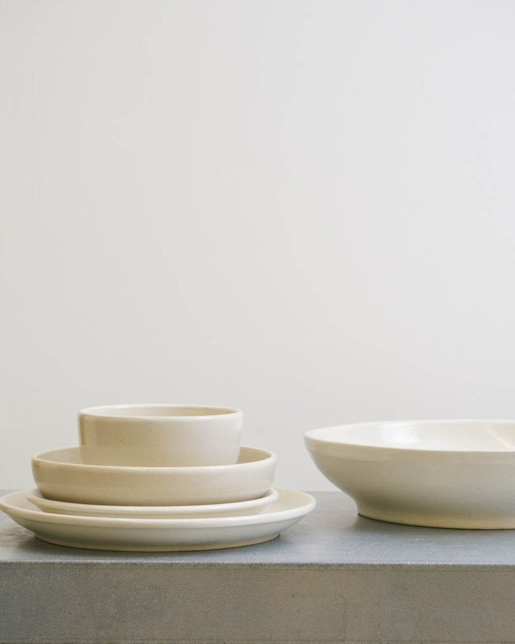 Merci - Stoneware Soup Bowl - White