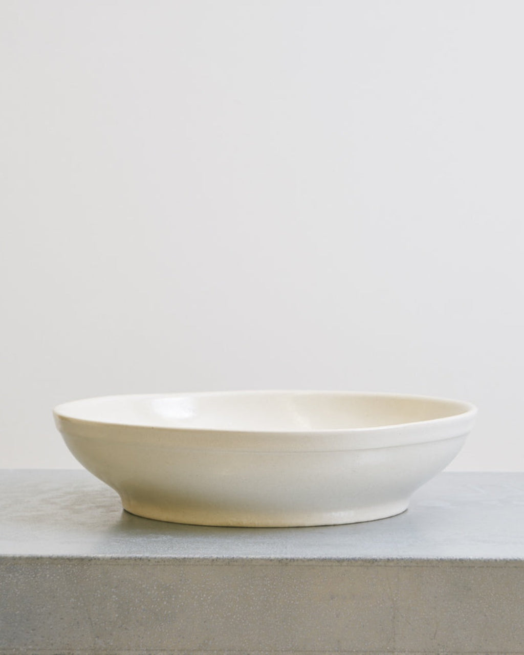 Merci - Stoneware Salad Bowl - White