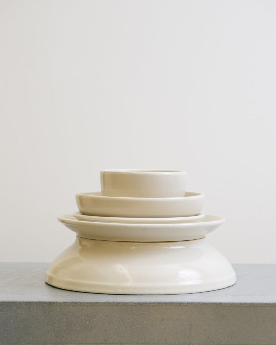 Merci - Stoneware Salad Bowl - White