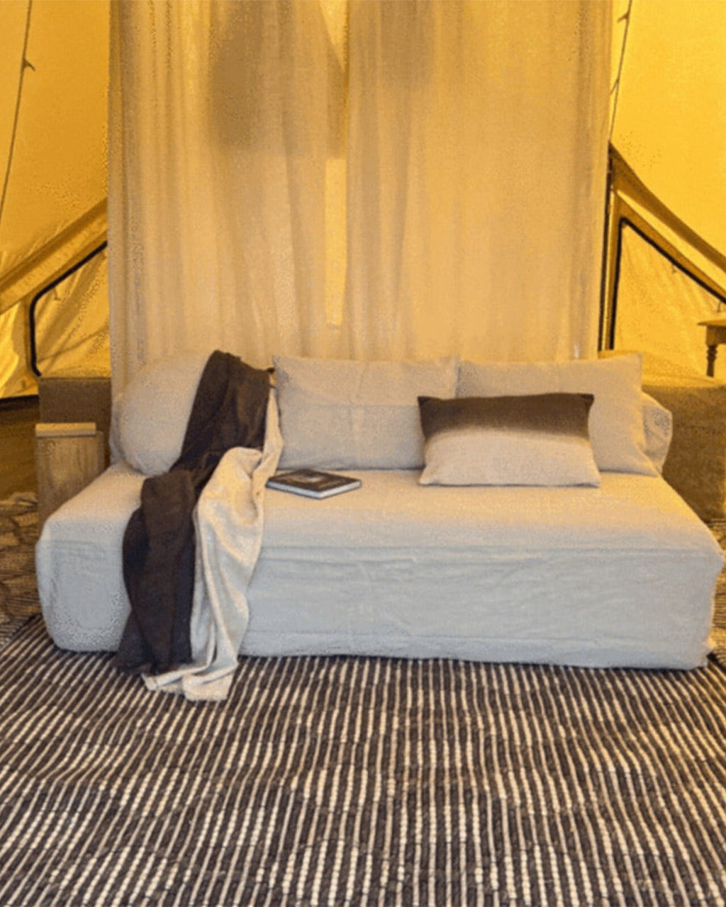 Bed And Philosophy - Canapé Urban Convertible 3 Places - Blanc Craie