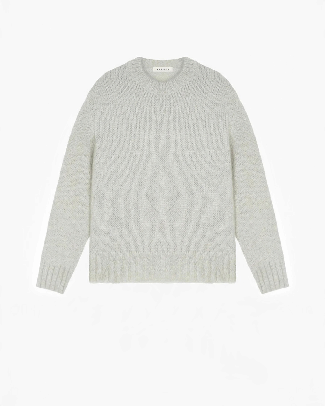 Pull Merci Paris Masscob Frida en maille duveteuse écru mélange de mohair et alpaga à coupe ample