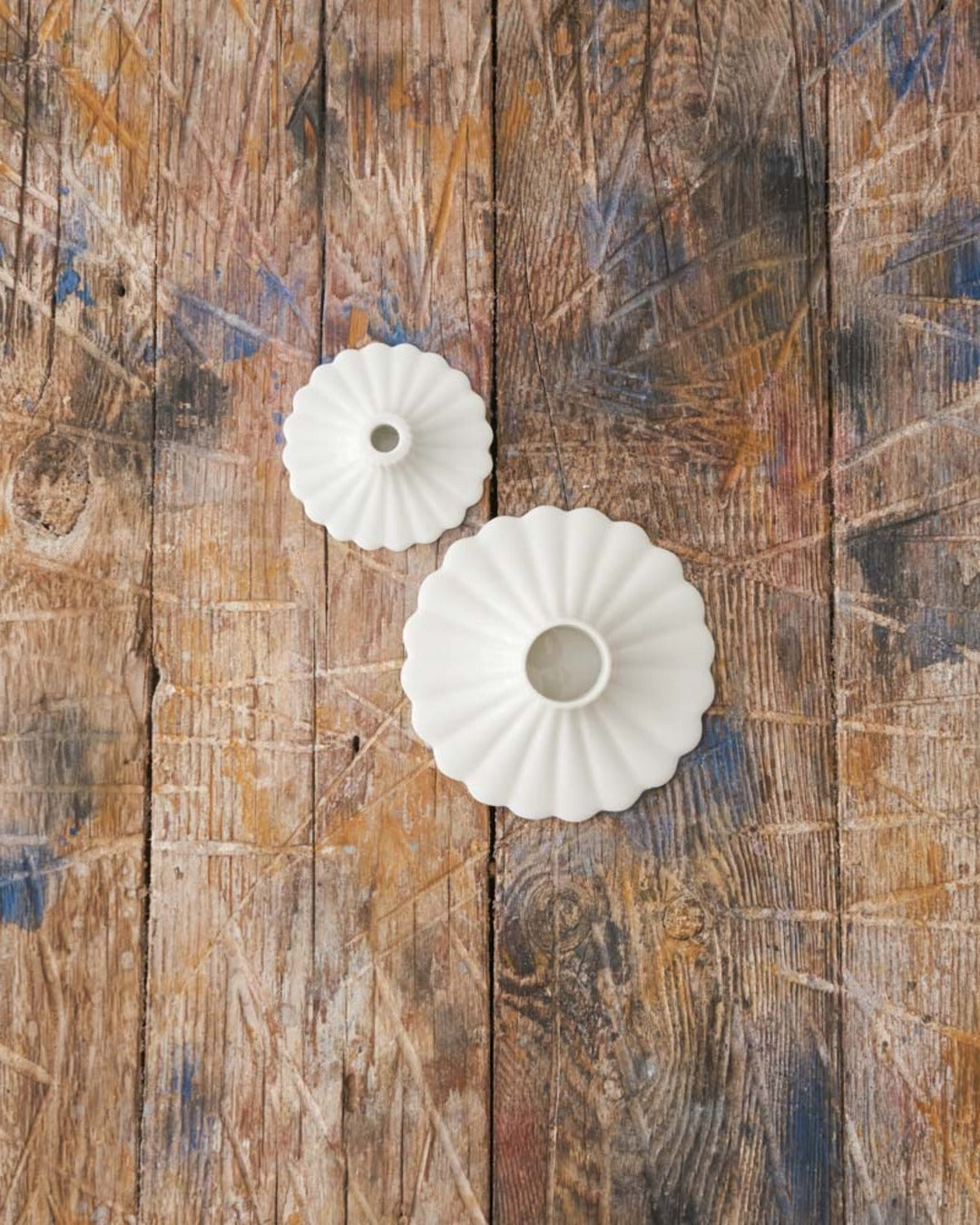 Les Bons Jours - Mini Bougeoir Coquille - Blanc
