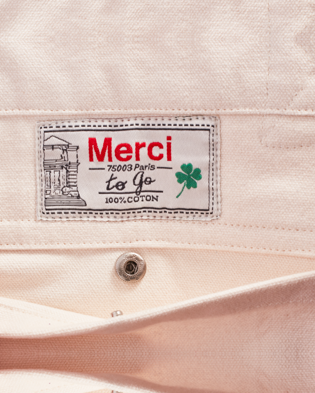 Merci - Clover-Heart Shopping Bag - Purple