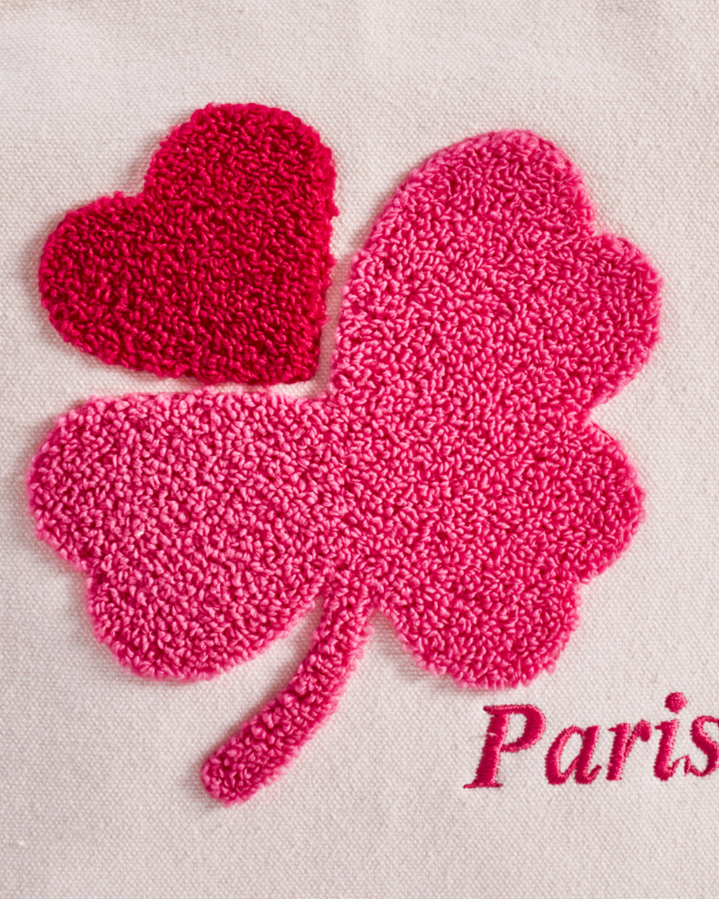 Merci - Cabas Tréfle Bouclette - Rose