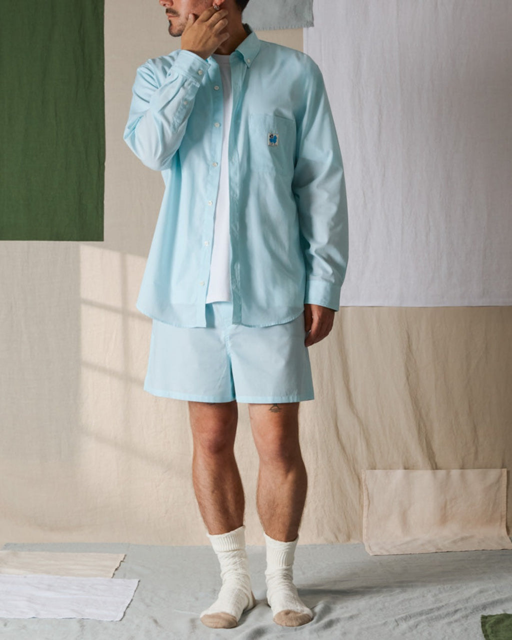 Merci - Basile Shirt - Turquoise