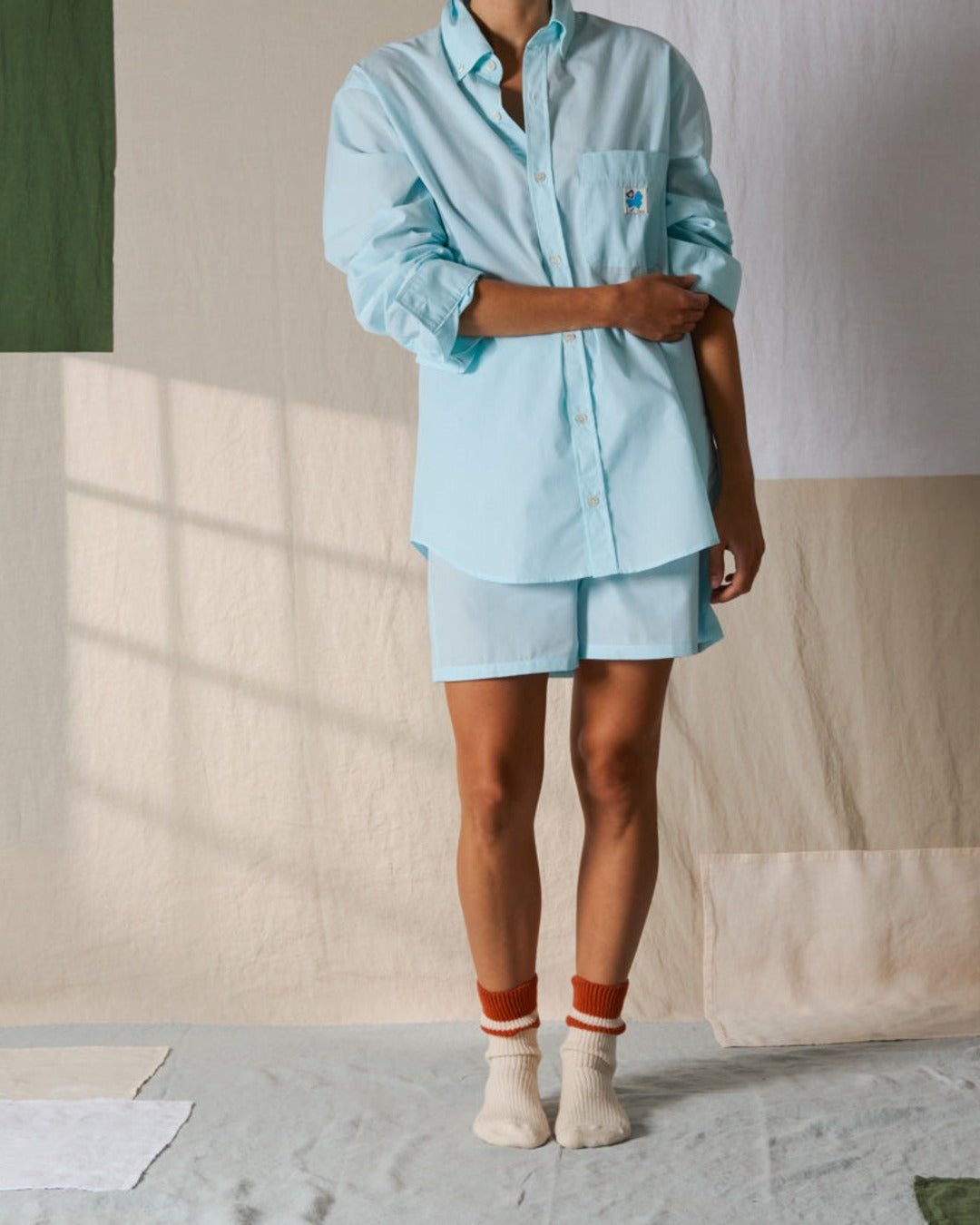 Merci - Basile Shirt - Turquoise