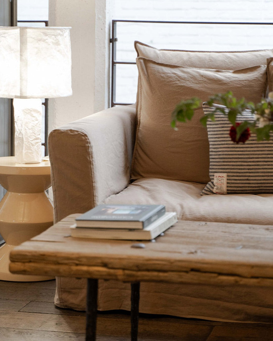 Merci - Sofa cover - Cha Iro Brown