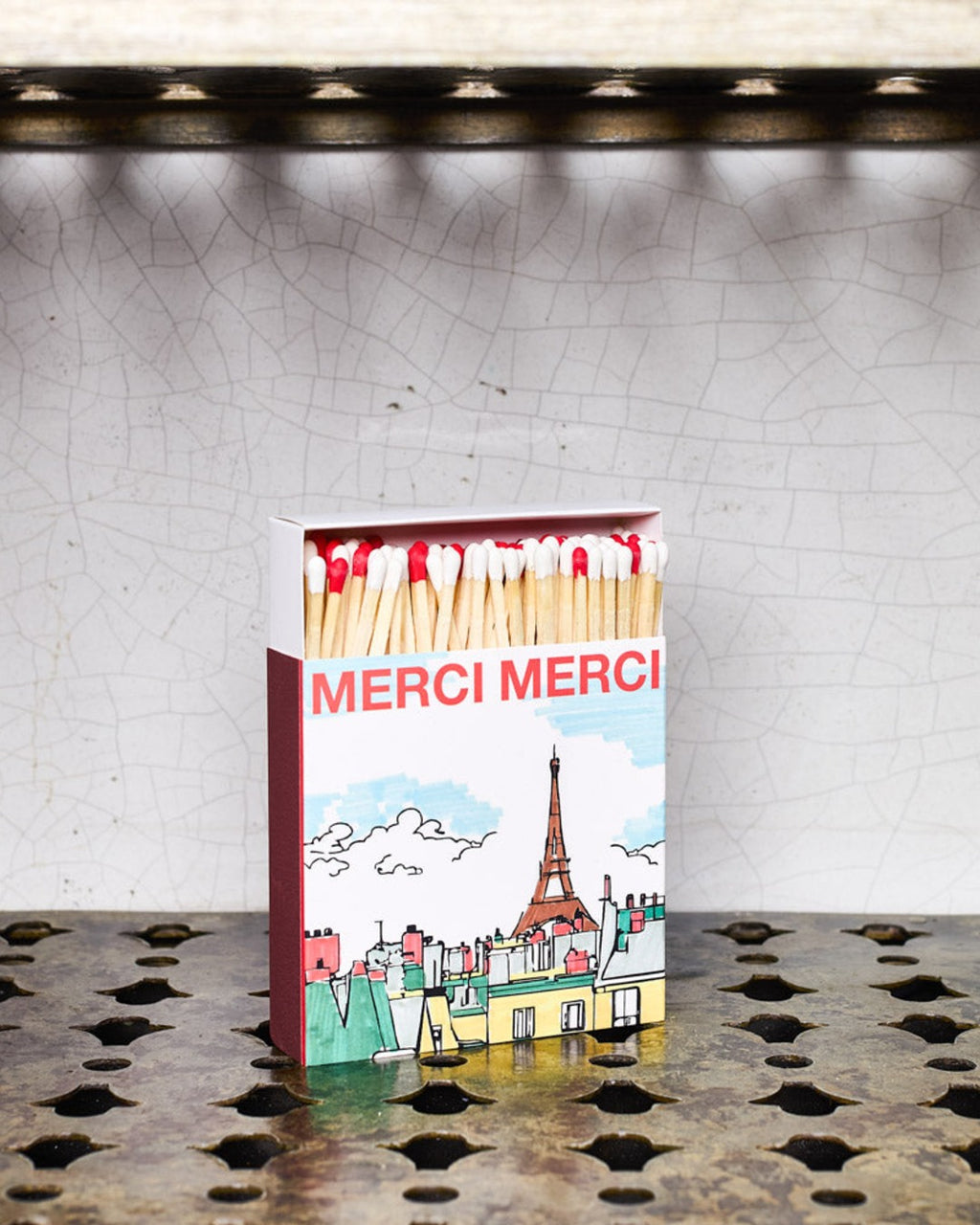 Merci - Boîte De 120 Grandes Allumettes Tour Eiffel