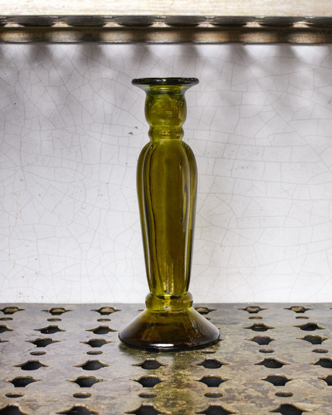 Vidrios San Miguel - Recycled glass candlestick - Anadir - Green