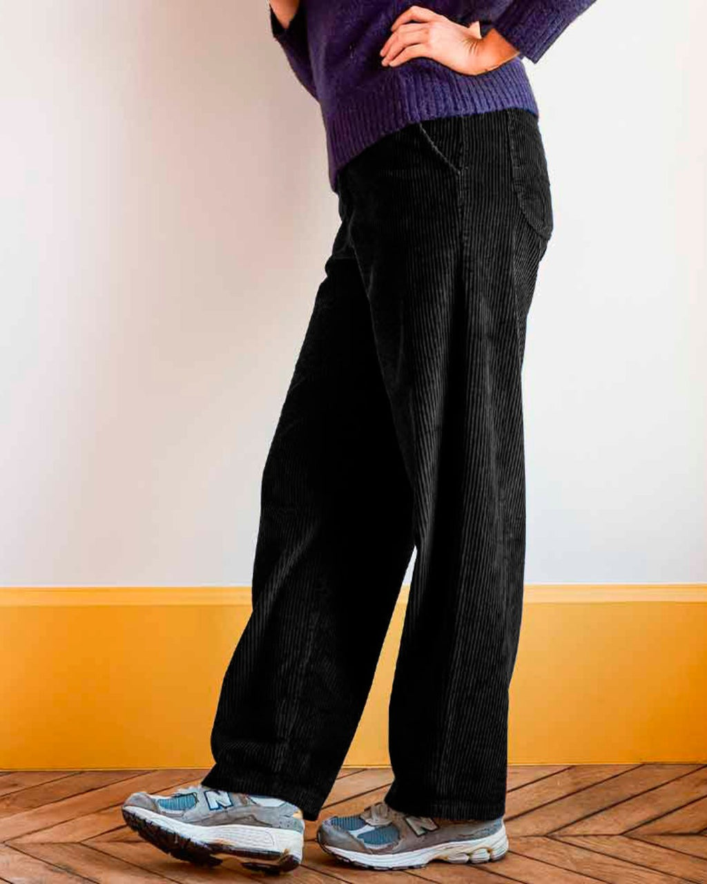 Merci - Pantalon en velours côtelé - Noir