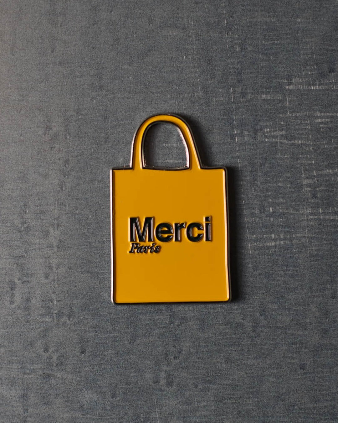 Merci - Magnet En Métal Tote Bag Jaune