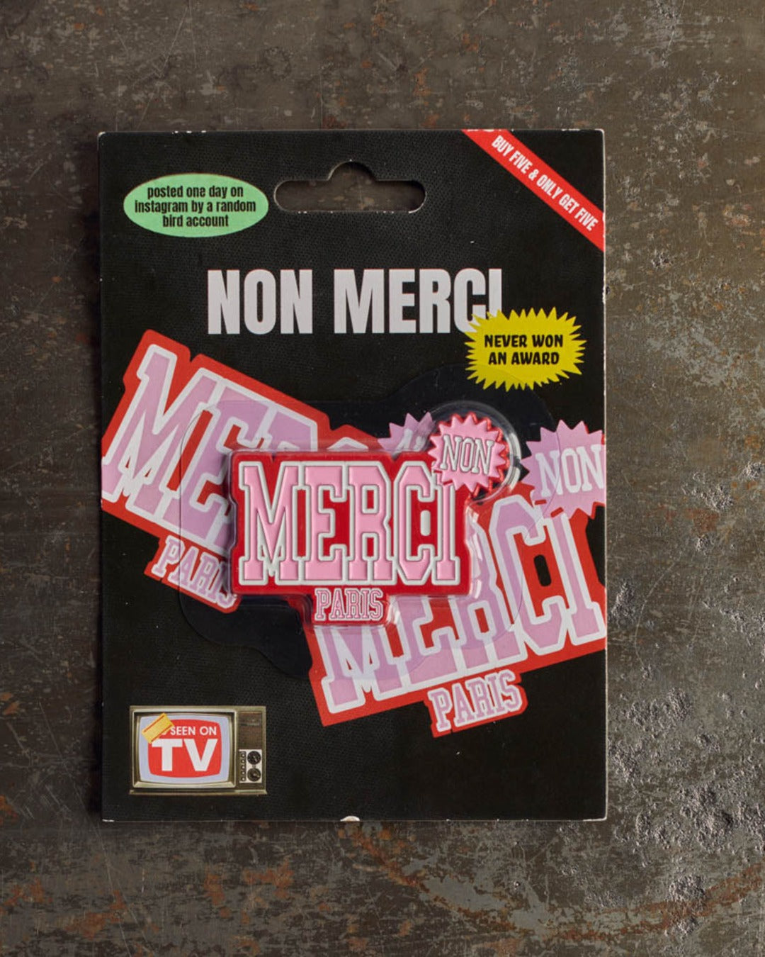 Merci - Magnet Non Merci - Rose