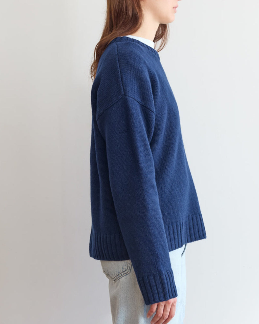 Merci - Pull en laine - Marine